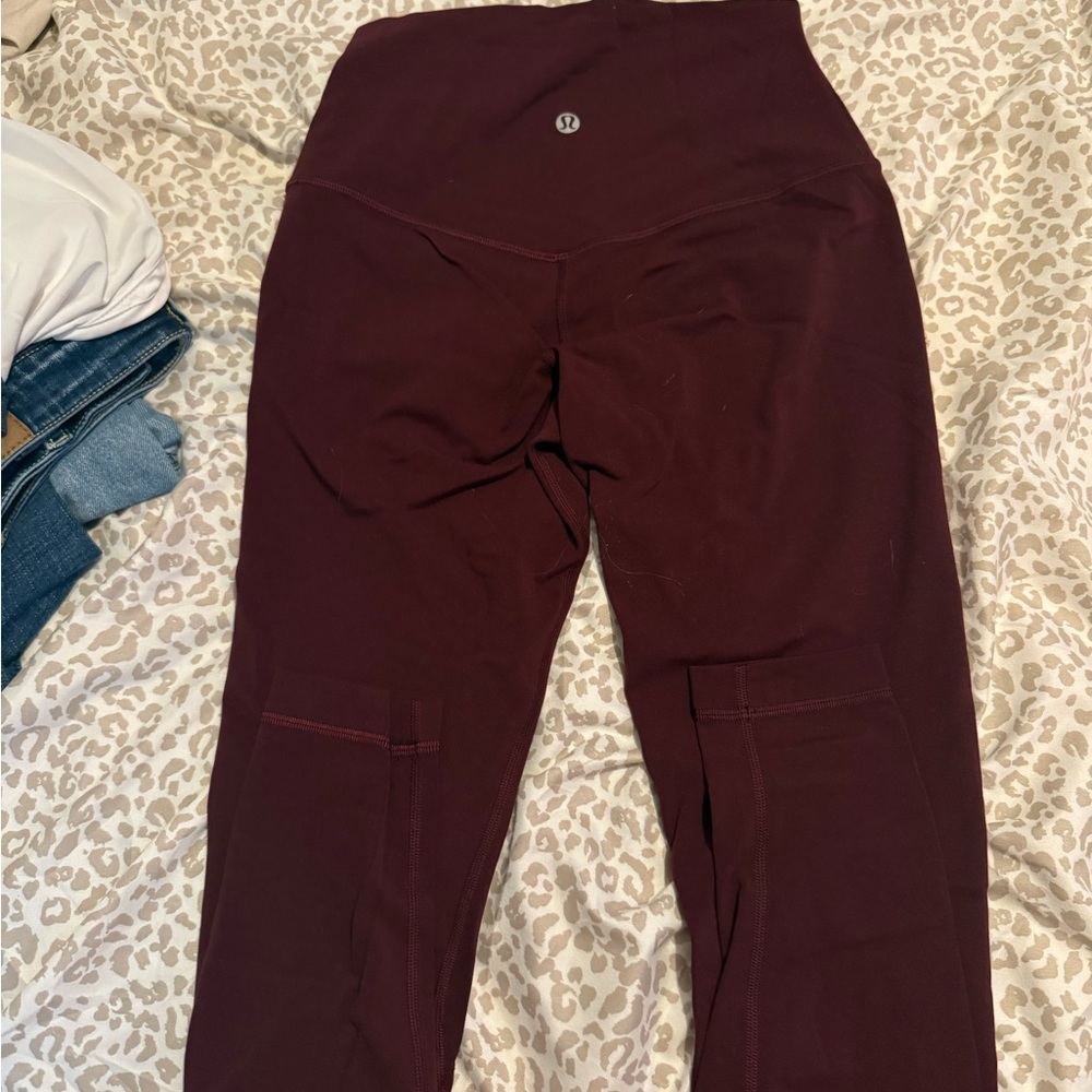 lululemon athletica Burgundy Leggings